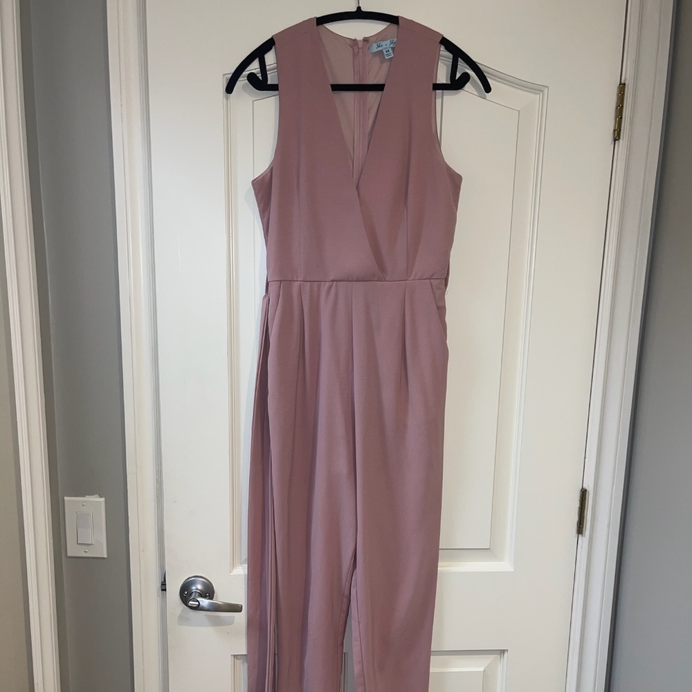 SHE + SKY Jumpsuit- Pink